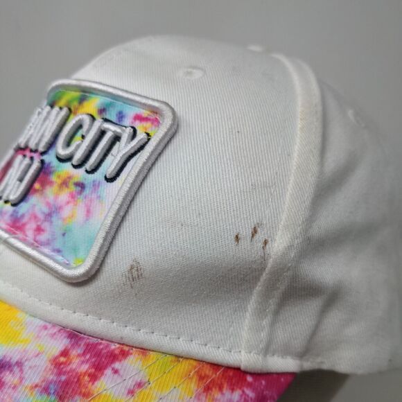 Lucky 7 USA Men's Strapback Hat White Adjustable Ocean City New Jersey - Picture 5 of 13